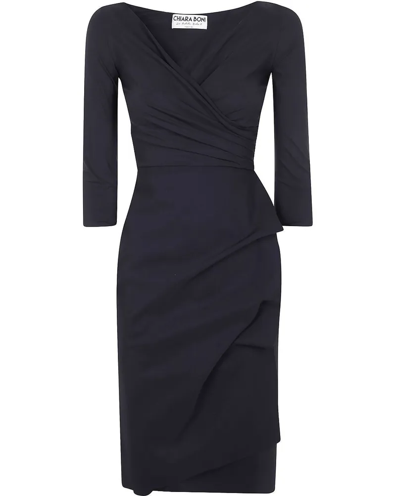 Chiara Boni Florien Mix Jersey Dress By Chiara Boni Black