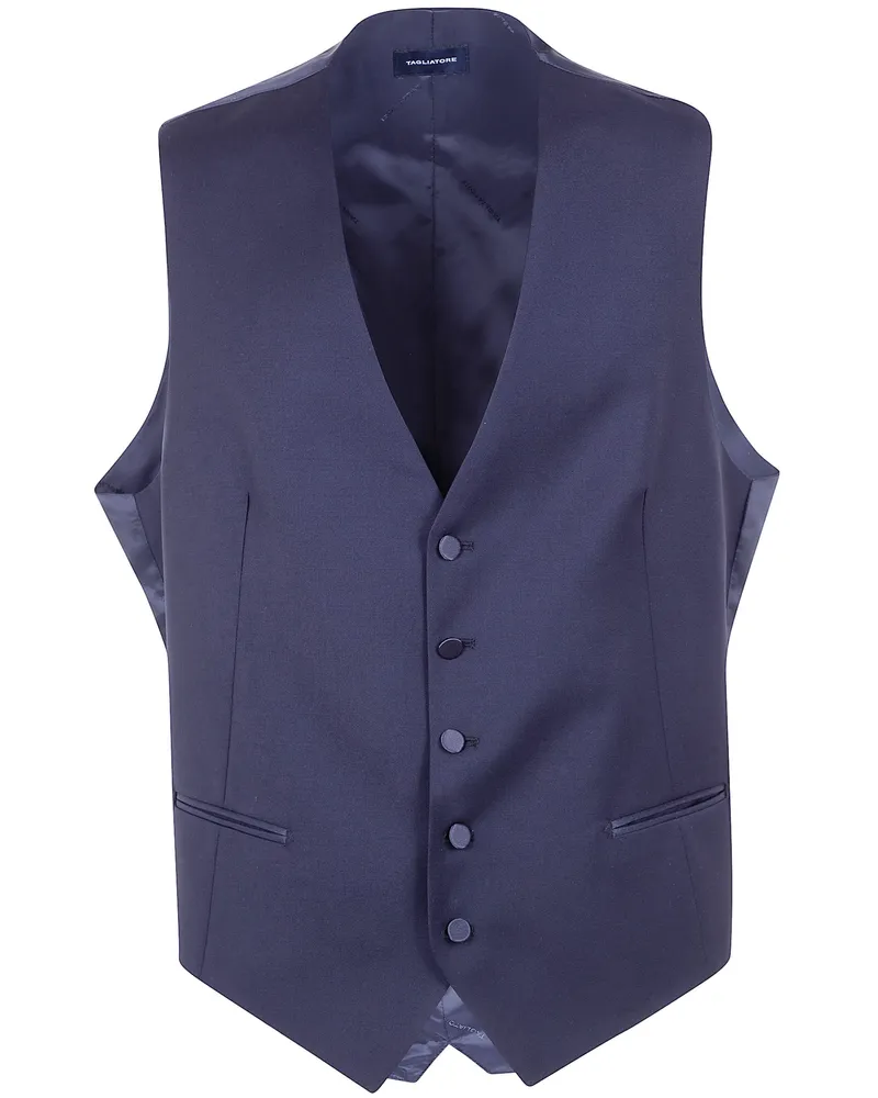 Tagliatore Gilet In Lana Black