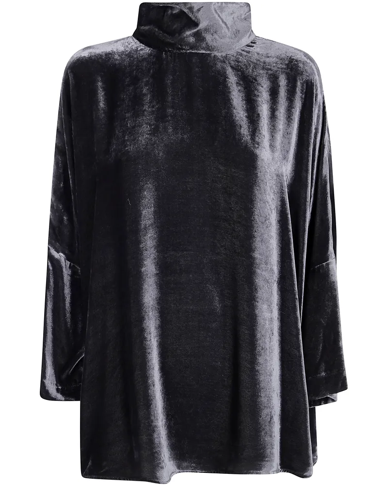 Gentryportofino Shirt Viscose Silk "D214vv Gray