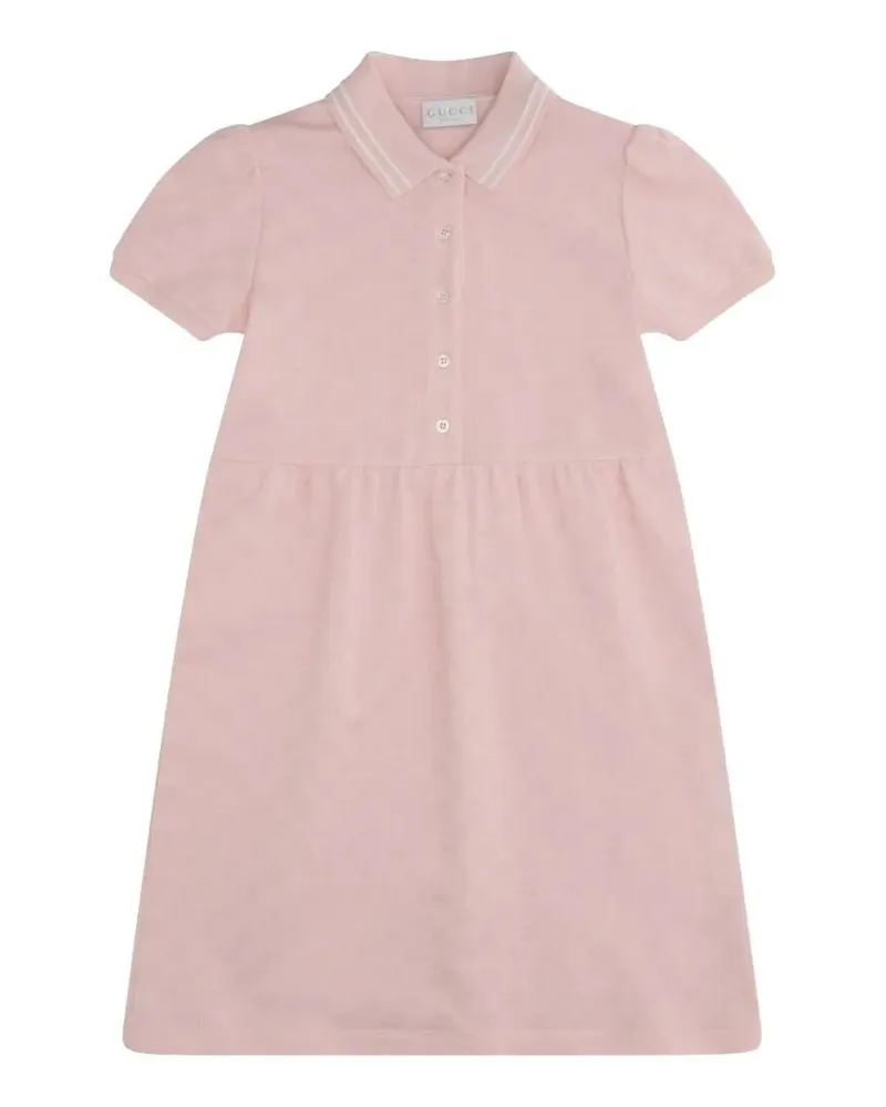 Gucci Junior Short Sleeves Dress Pink