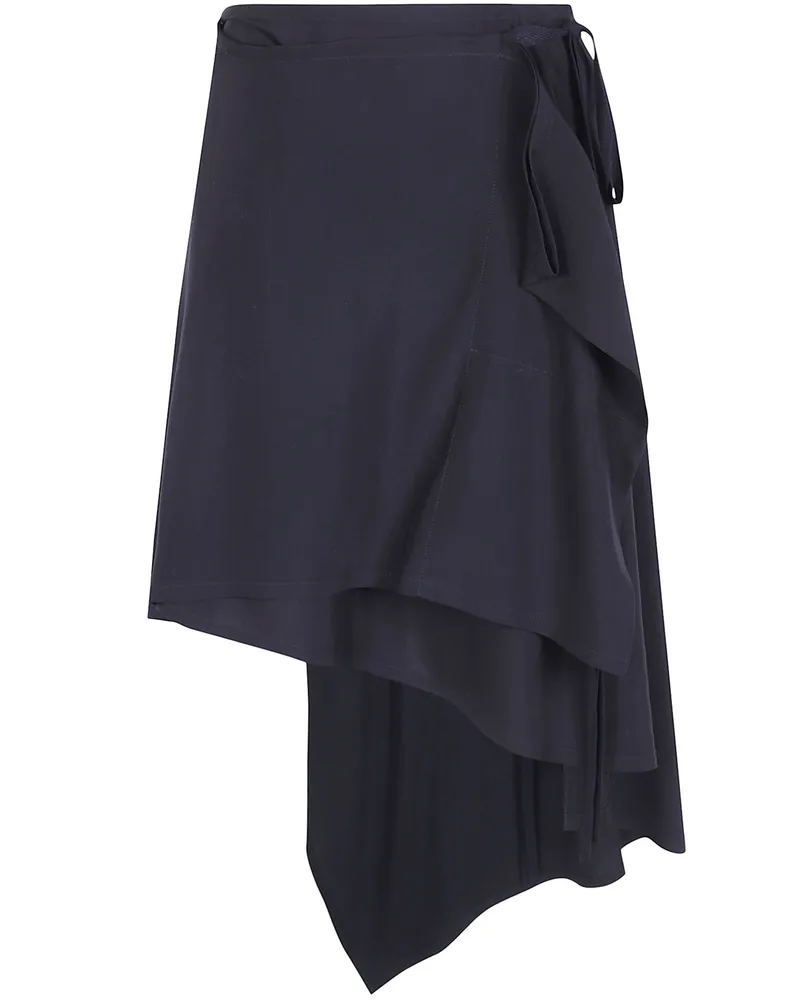 Ann Demeulemeester Skirt Asymmetrical Wrap "Birit Black