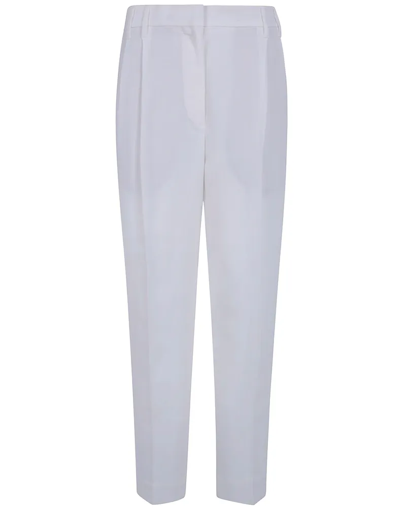 Brunello Cucinelli White Pants White