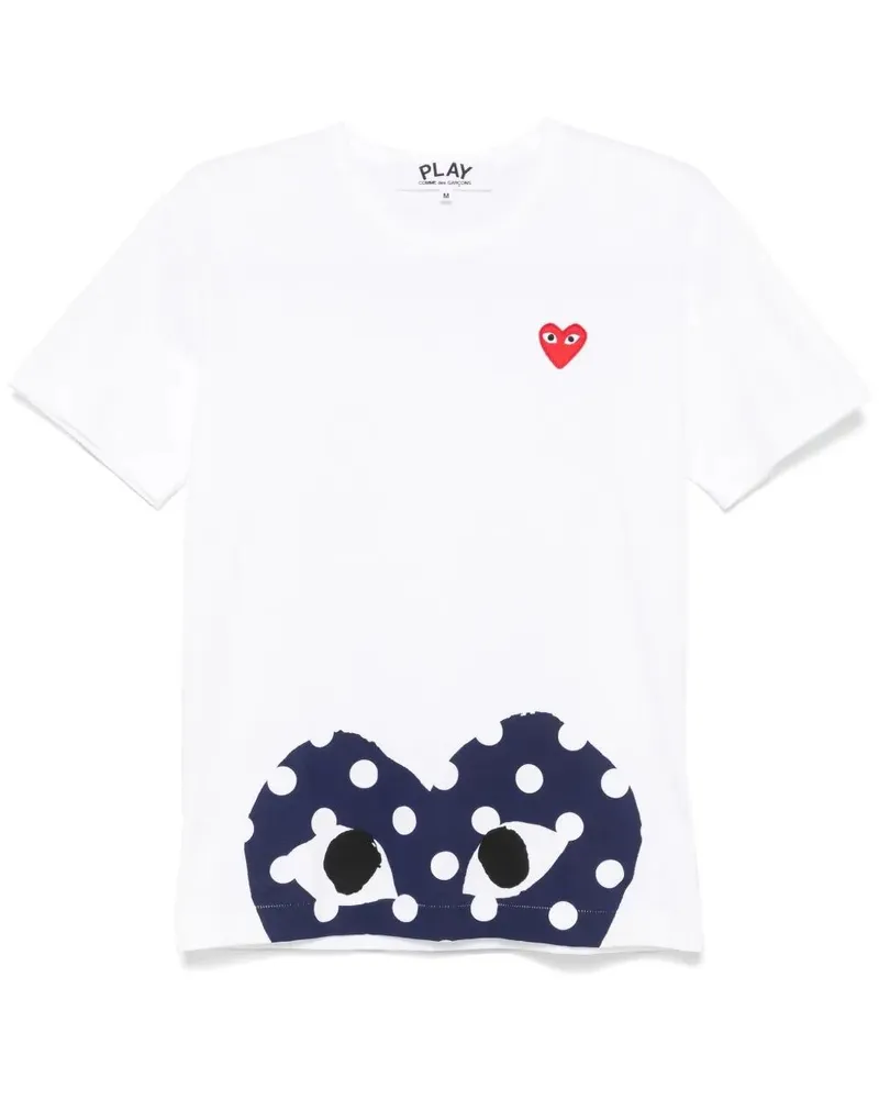Comme des Garçons Red Emblem" T-Shirt White