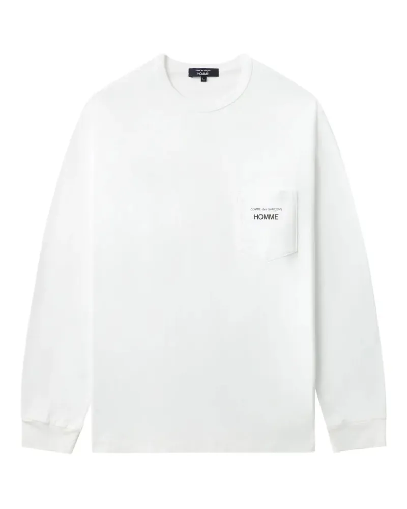 Comme des Garçons Classic Long Sleeves T-Shirt White