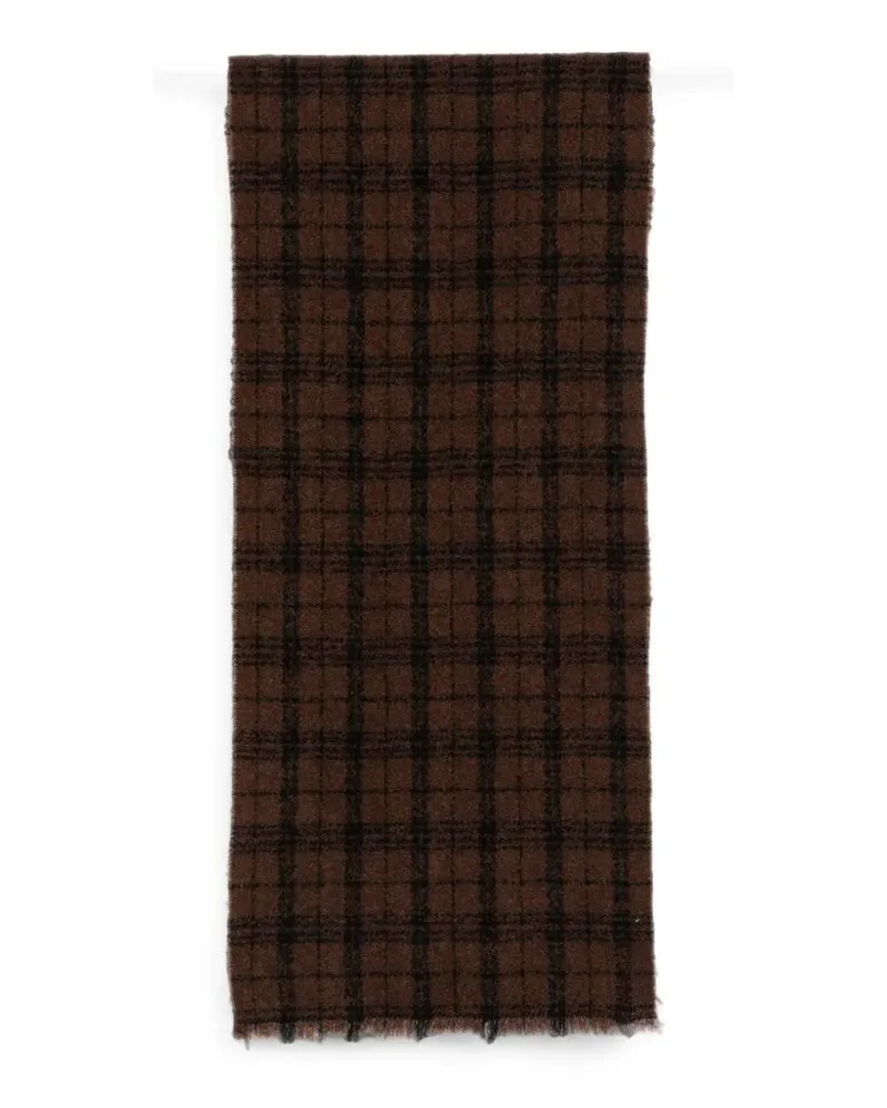 Destin Scarf Plaid Design "Rasti 40X180 Cm Brown