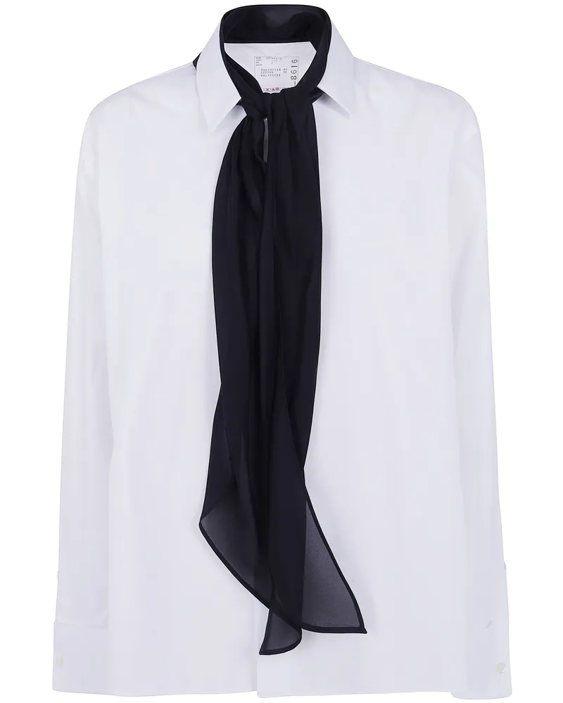 Sacai Shirt Popeline "Popeline Shirt White