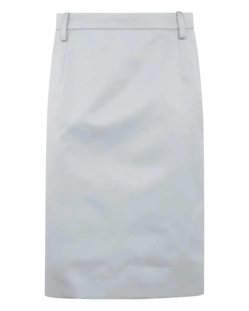 N° 21 Satin Pencil Skirt Green