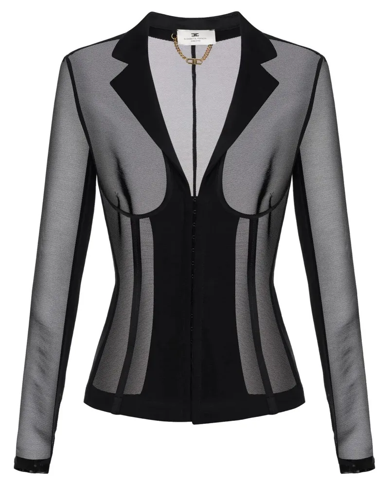 Elisabetta Franchi Classic Blazer Jacket Black