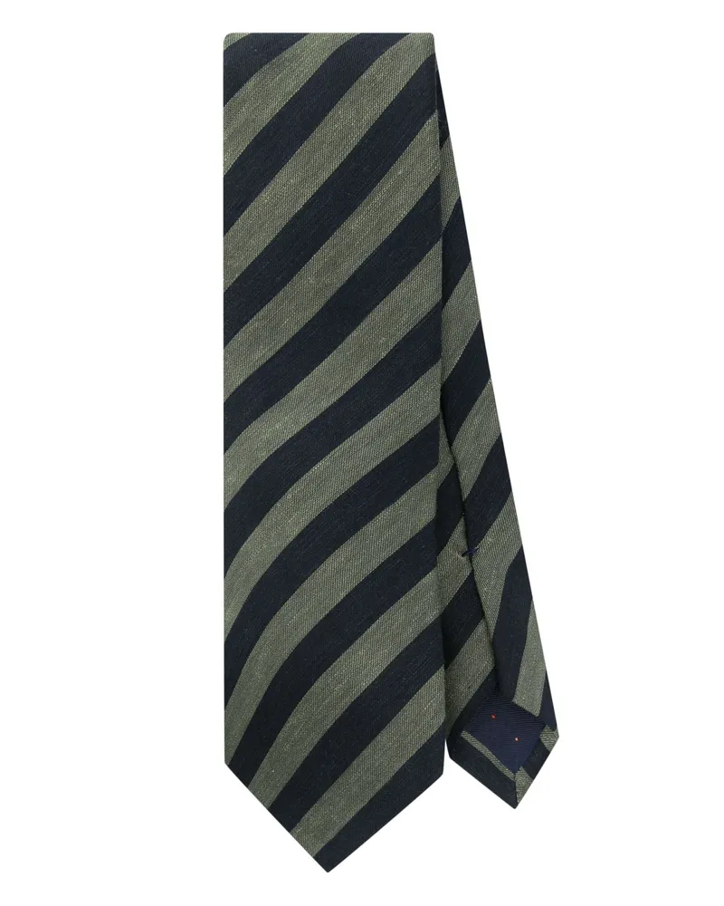 Paul Smith Men Tie 8Cm Slub Stripes By Paul Smith Blue