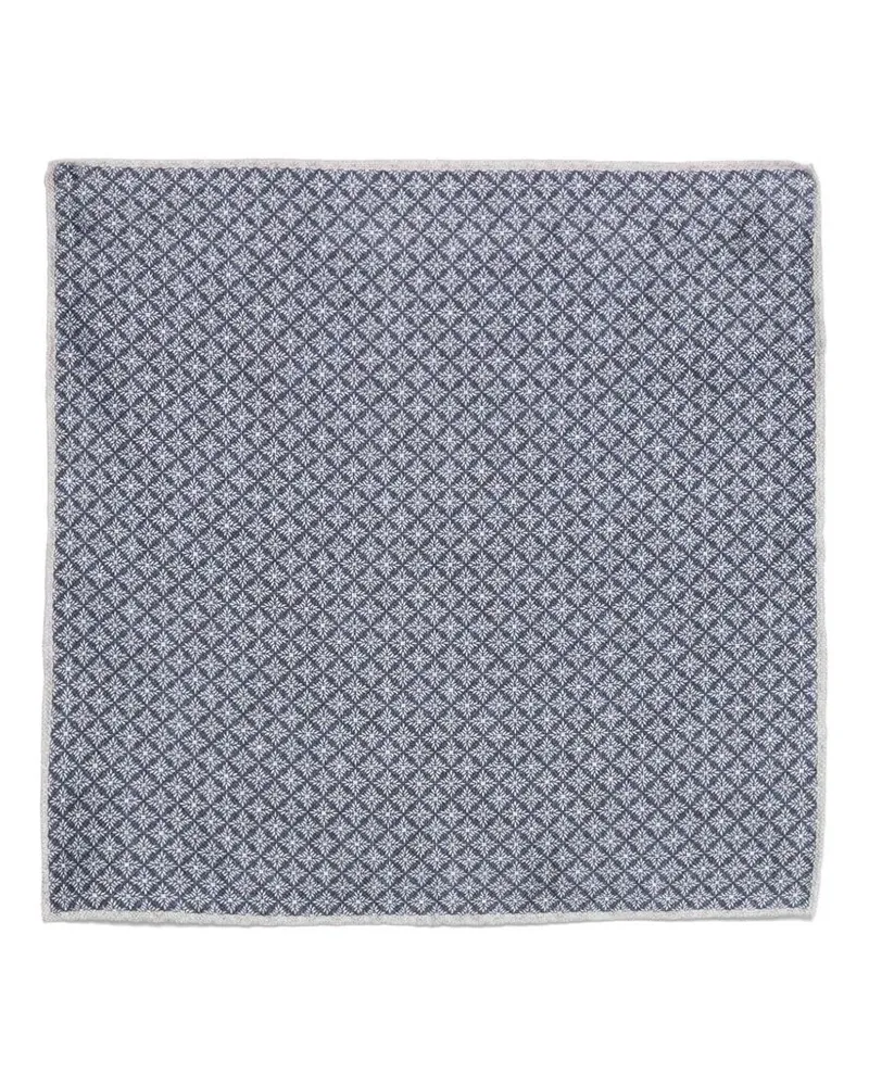 Brunello Cucinelli Pocket Square Blue