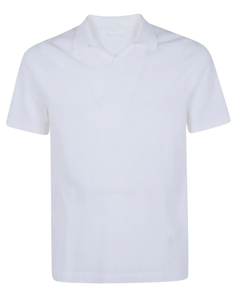 Dondup Crepe Cotton F.14 Regular Fit Polo Shirt White