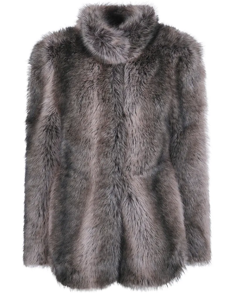 FRANKIE Shop Jacket Faux Fur Cinched "Denia Beige