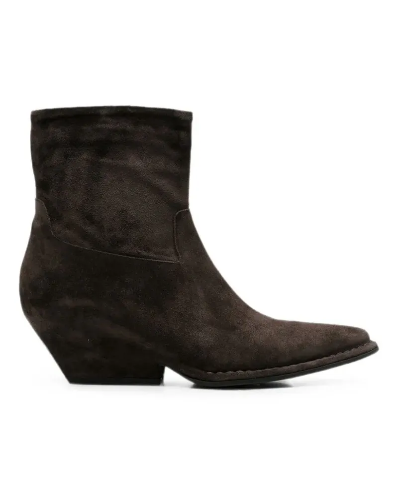 Roberto del Carlo Boots Pointed Toe "Sonia Brown