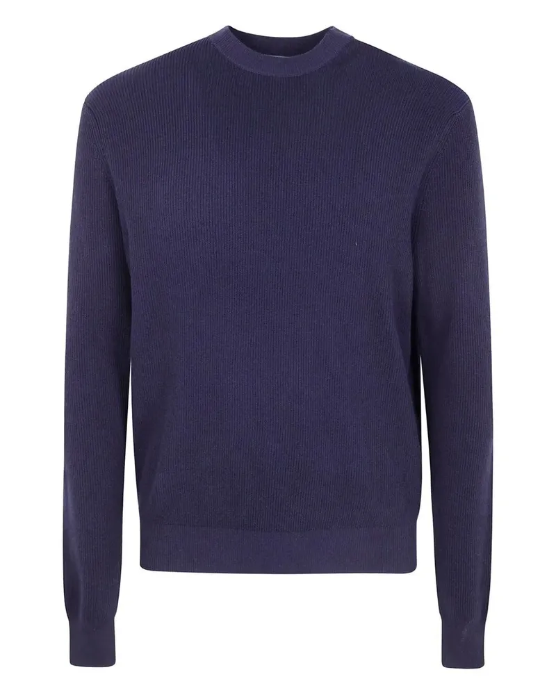 People of Shibuya Man "Otsu Shineconi" Round Neck Sweater Blue