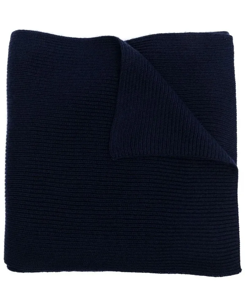 Ralph Lauren Scarf Wool "Hunter Navy Blue
