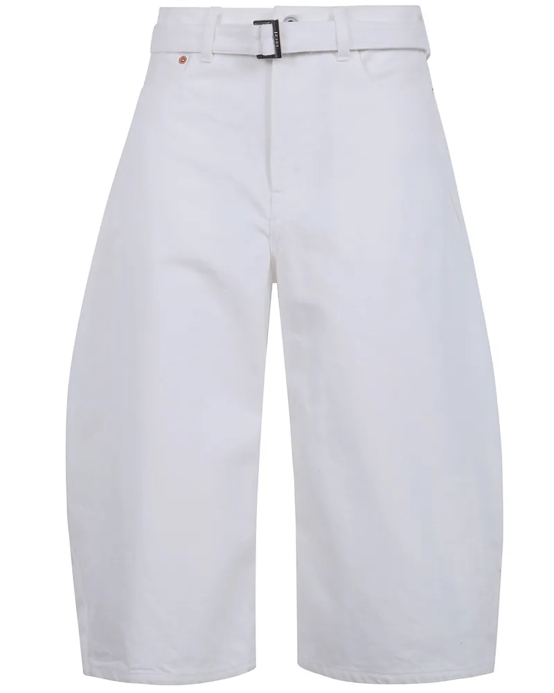 Sacai Denim Pants White