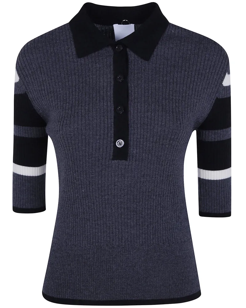 Mantù Sweater Striped Sleeve "Ag0003.G30 091 Black Black