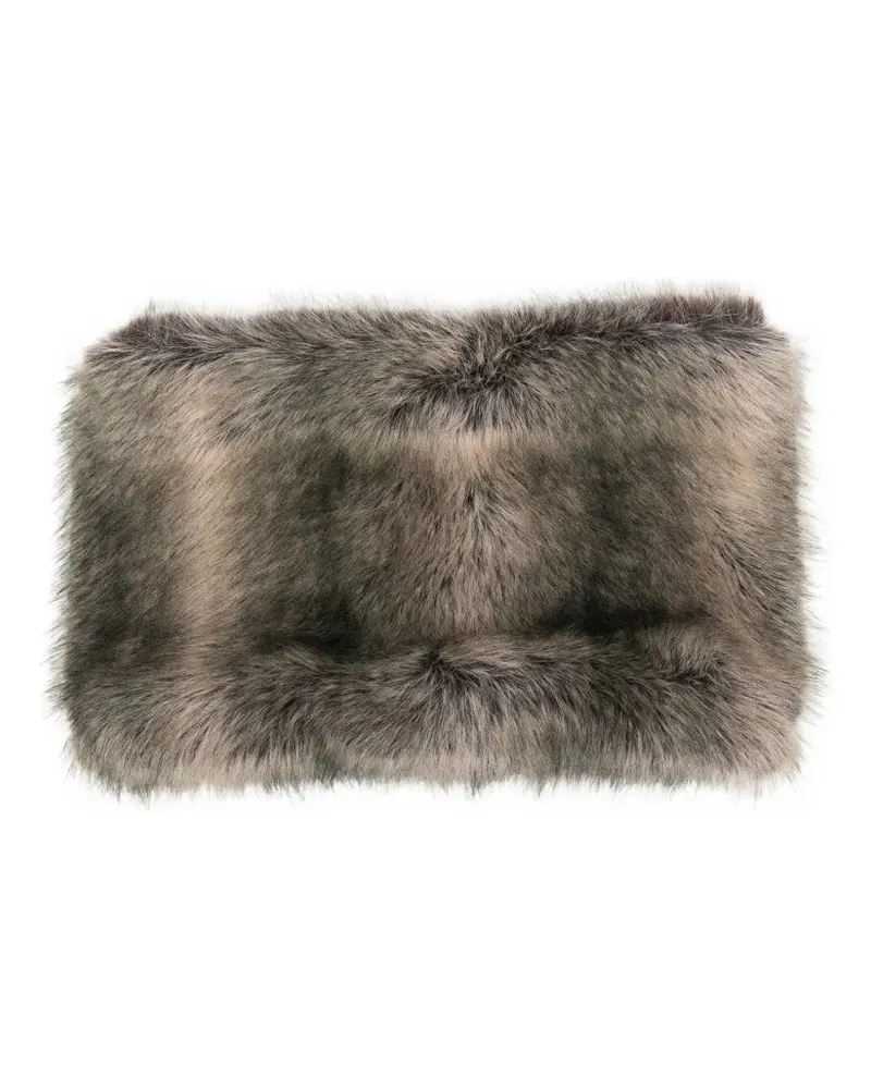FRANKIE Shop Faux Fur Scarf "Ginevra Beige