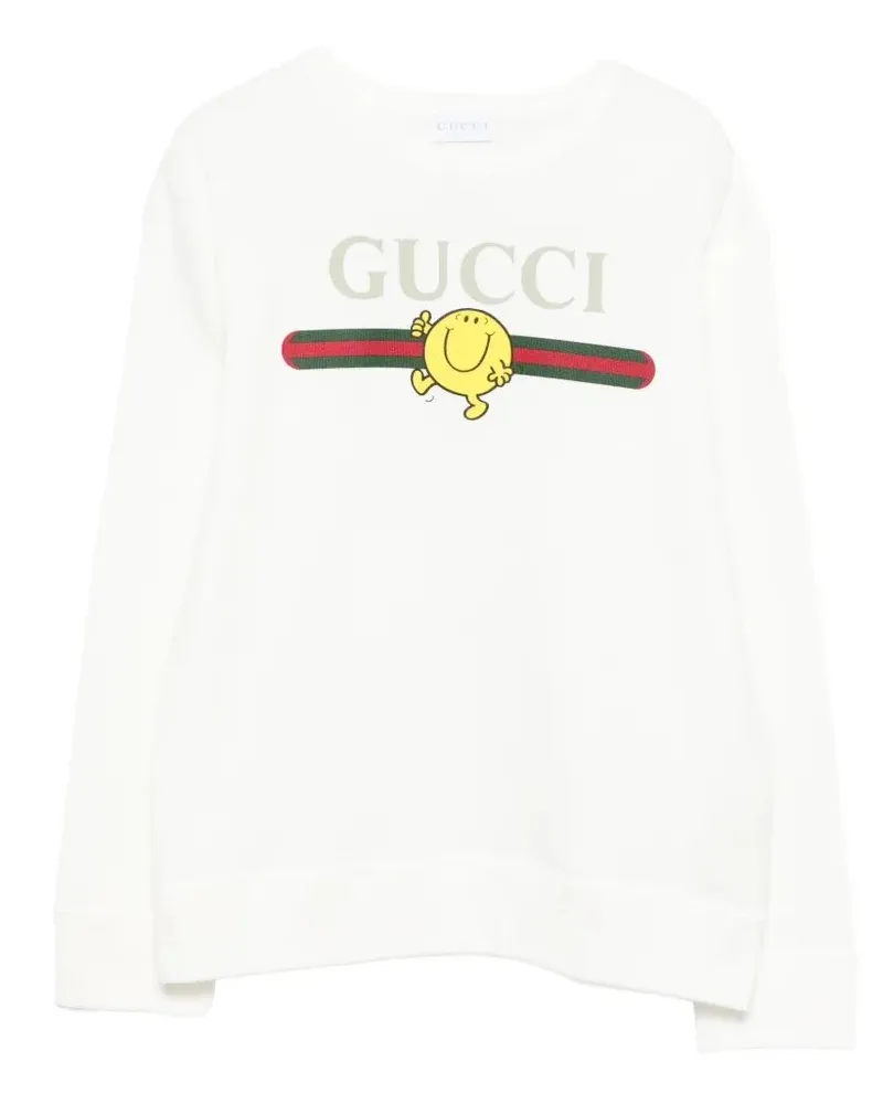 Gucci Junior Long Sleeves Sweatshirt White
