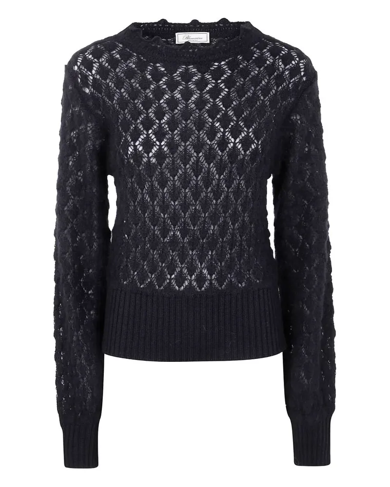 Blumarine Crew Neck Knit Black