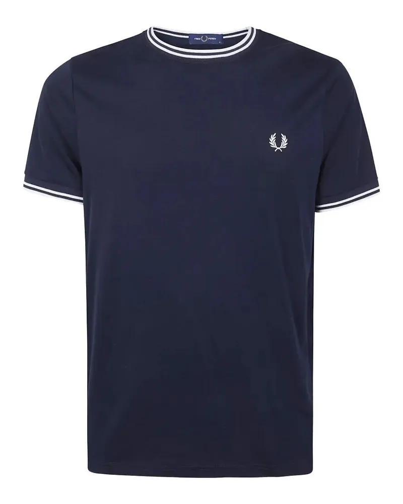 Fred Perry Fred Perry" Twin Tipped T-Shirt Blue