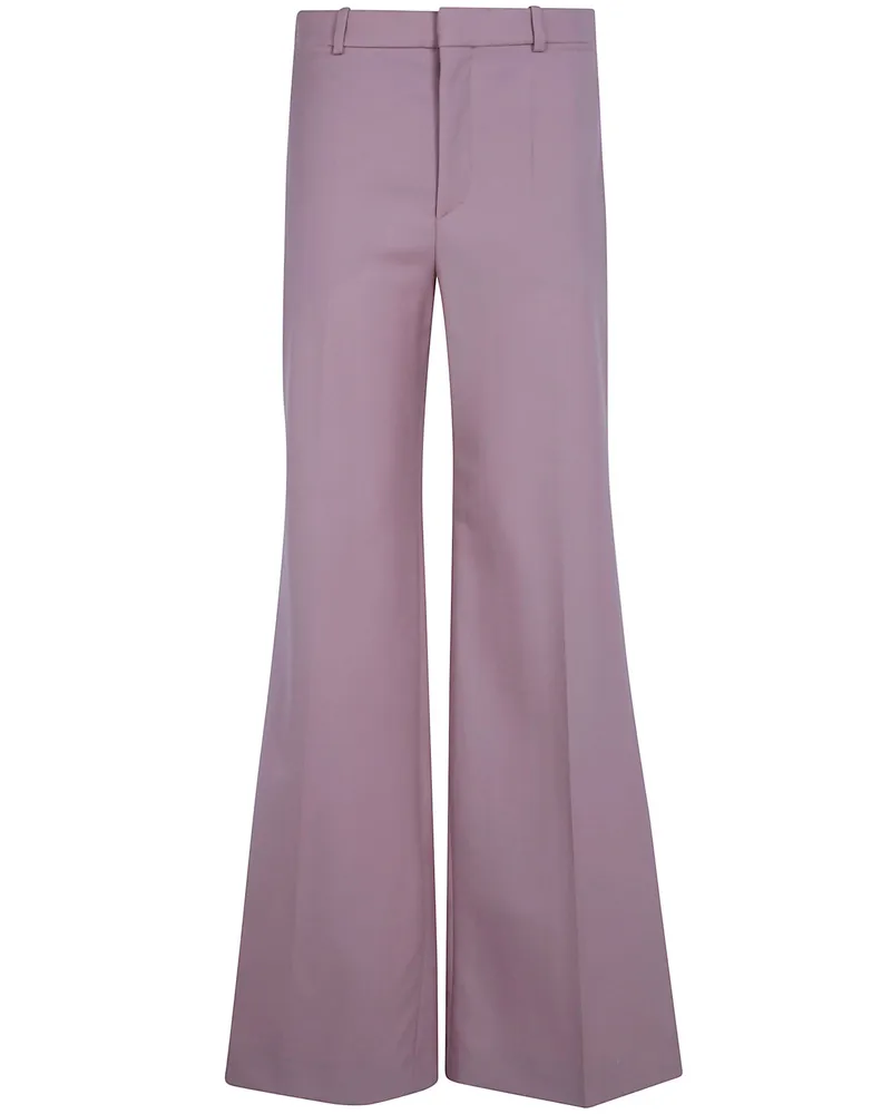Chloé Pants Flare Leg Trousers Brown