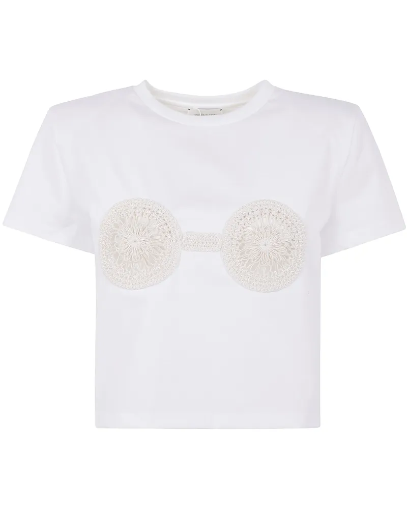 Magda Butrym Crop T-Shirt White