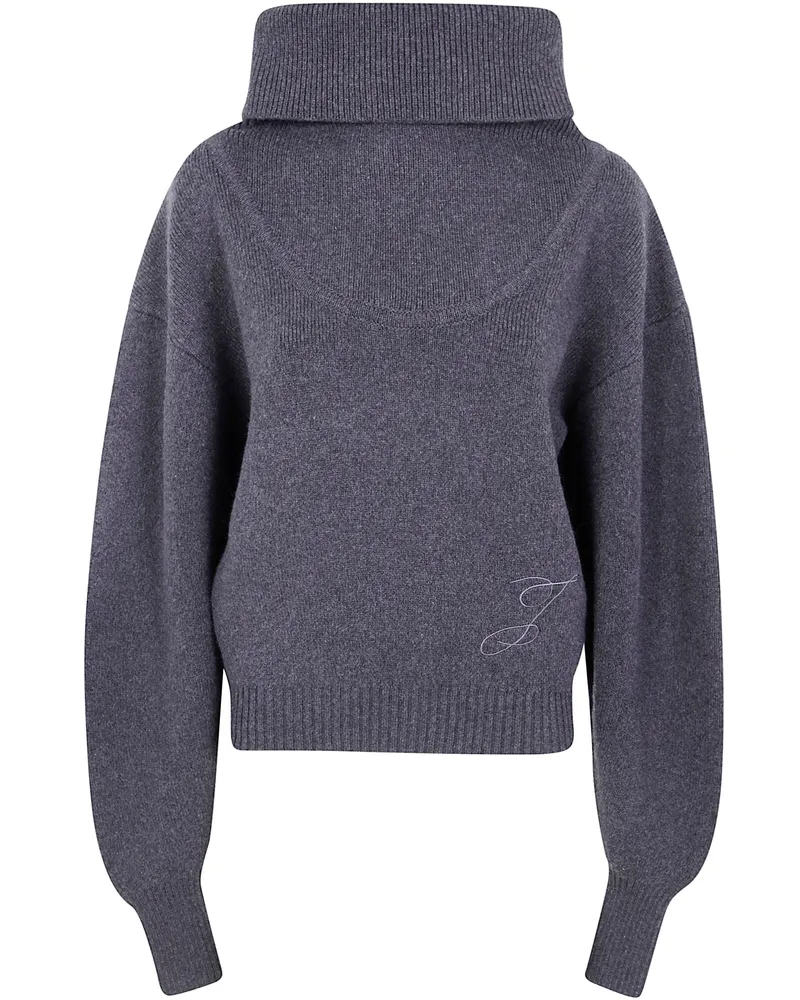 Jacquemus La Maille Pallone" Sweater Gray