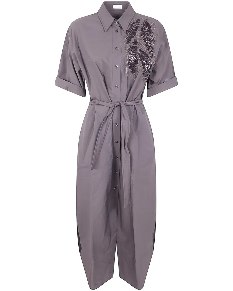 Brunello Cucinelli Midi Dress Brown