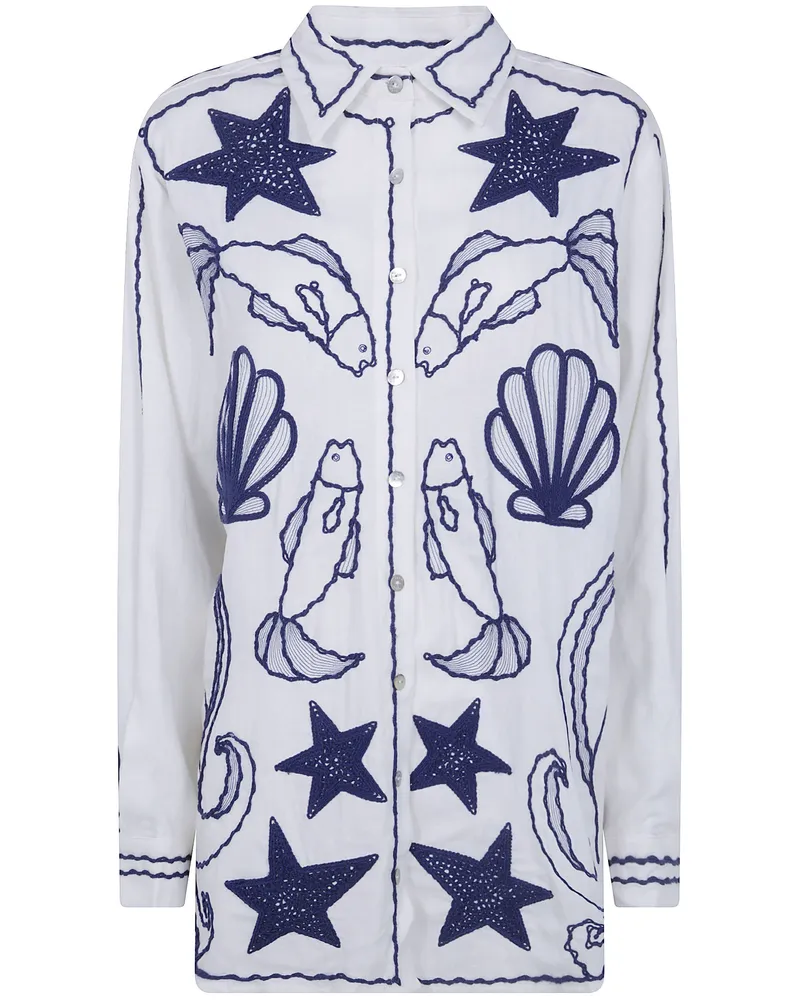 FARM Rio Shirt Fresh Fish White