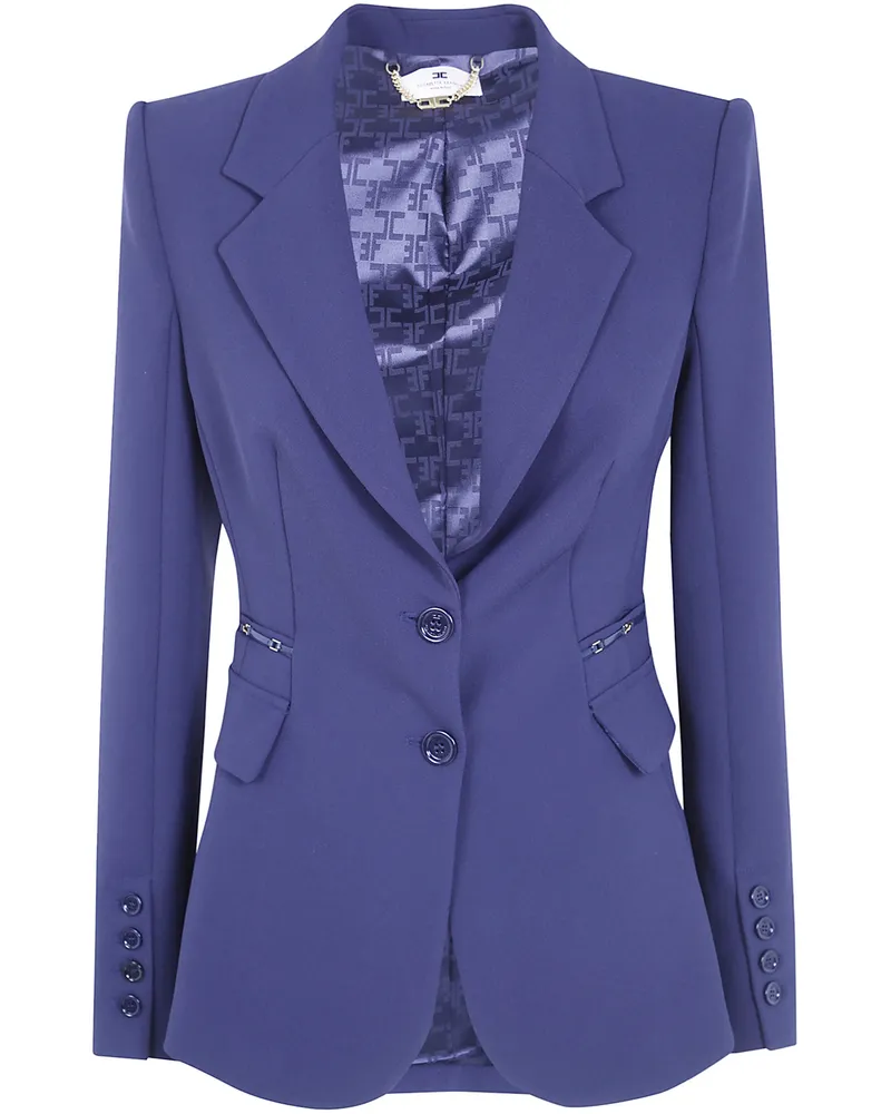 Elisabetta Franchi Jacket Blue "Gi27466e2 H88 Blue
