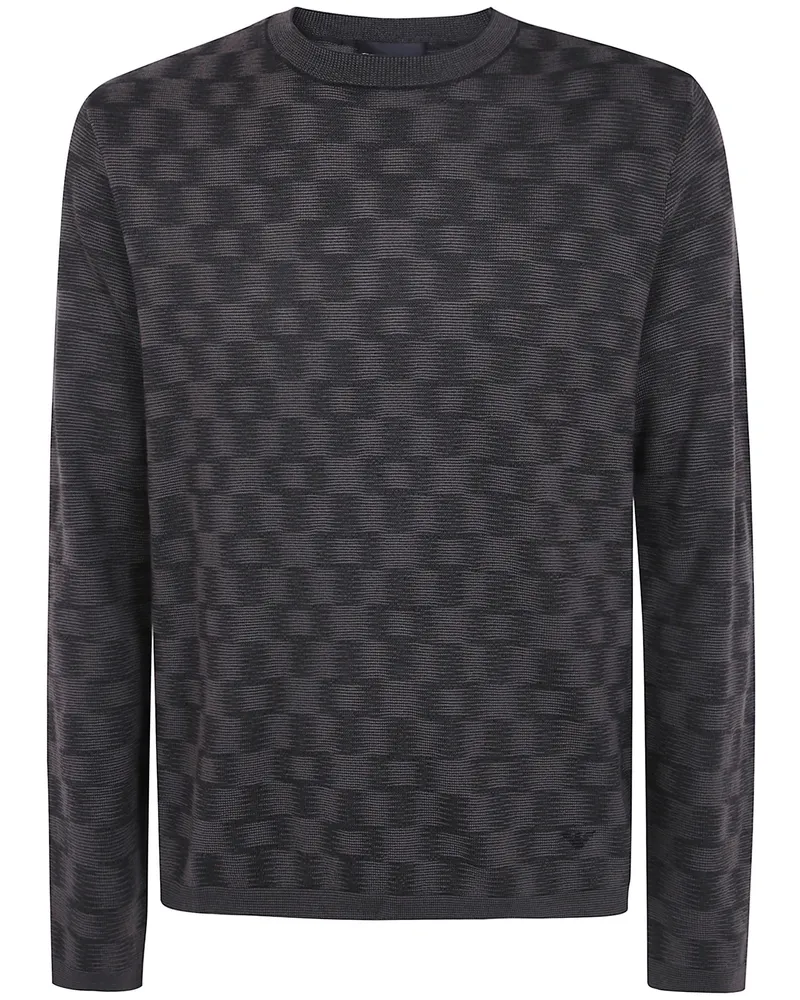 Emporio Armani Sweater Round Neck "F6030 Chocolate Fancy Brown