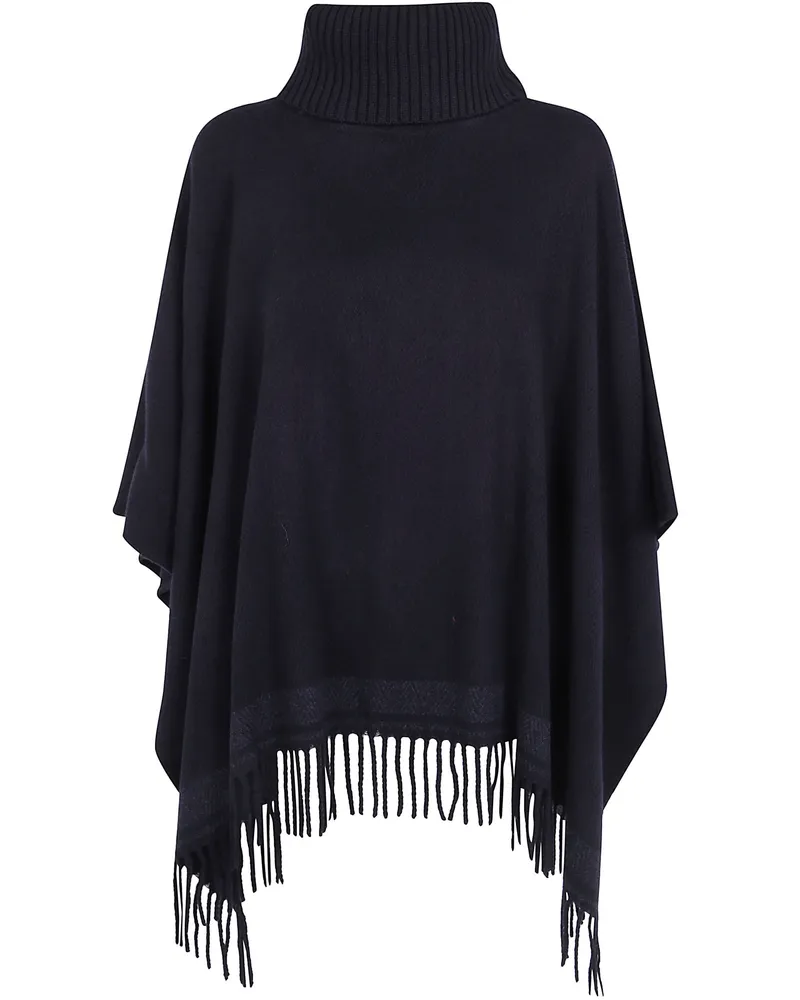 Ralph Lauren Poncho Ruana "Ruana Black