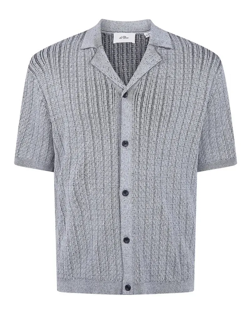 LES DEUX Evan" Knitted Shirt Gray