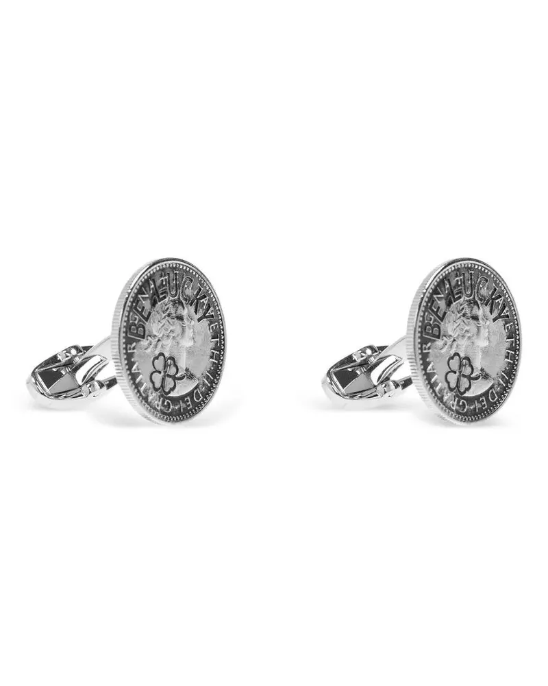Paul Smith Cufflinks Metallic "Men Cufflink Coin Metallic