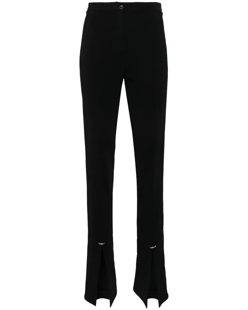 Thierry Mugler Flared Trousers By Mugler Black