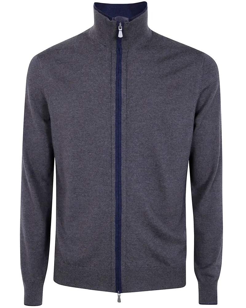 Gran Sasso Zip Jacket Long Sleeves Gray