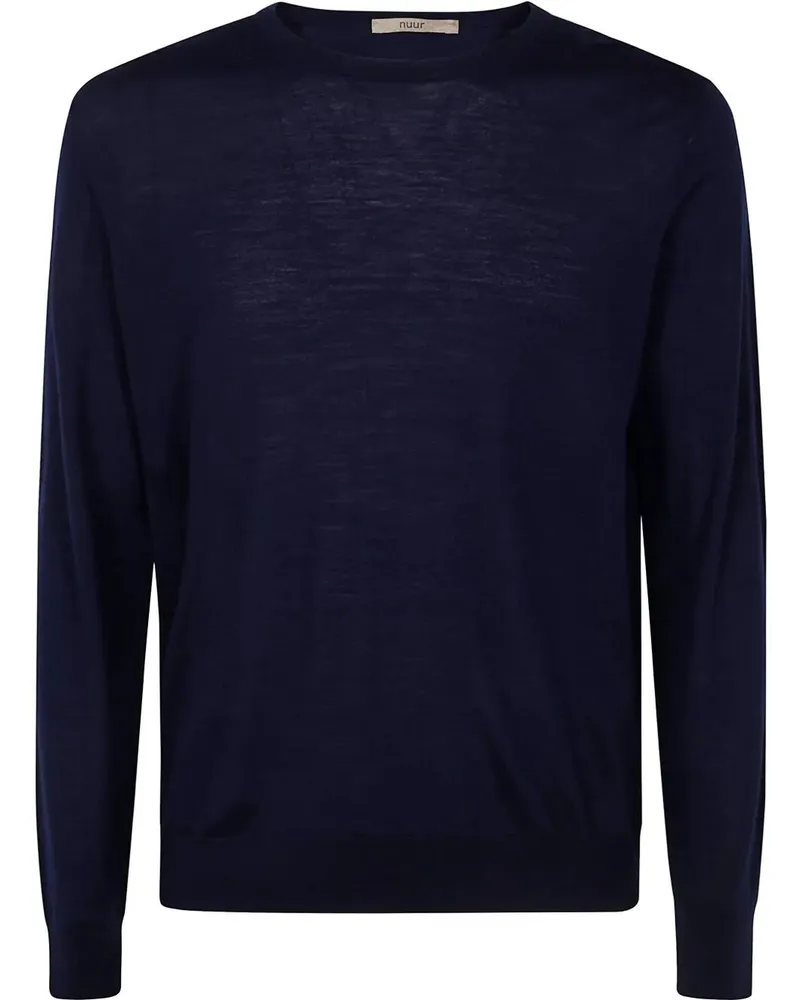 Nuur Long Sleeves Round Neck Blue