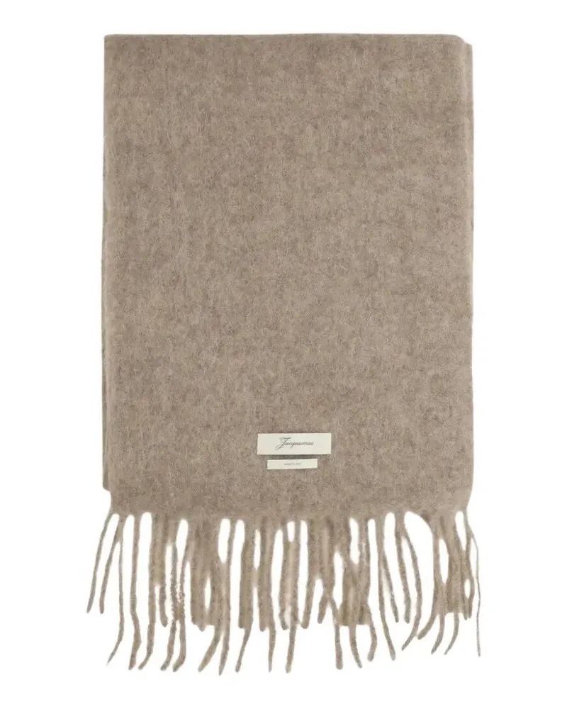 Jacquemus Scarf Mohair "L`Echarpe Carro Brown