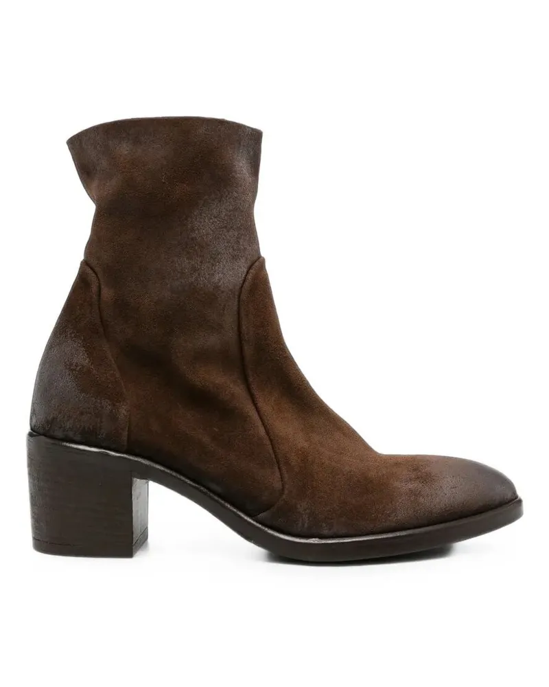 Strategia / JFK Boots High Heel "Wash Bitter Iron Brown