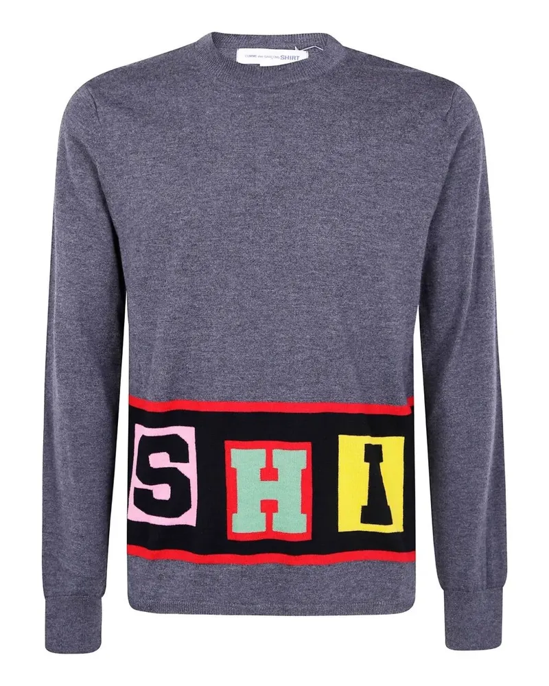 Comme des Garçons Mens Shirt Knitted Gray