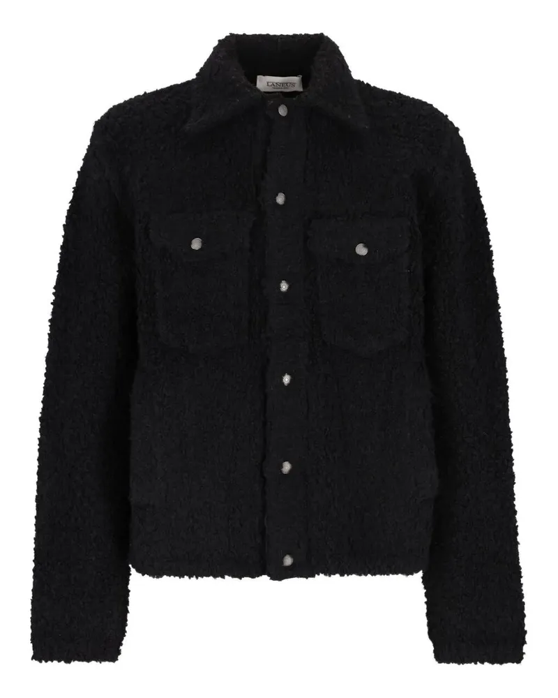 Laneus Knitted Jacket Man Black