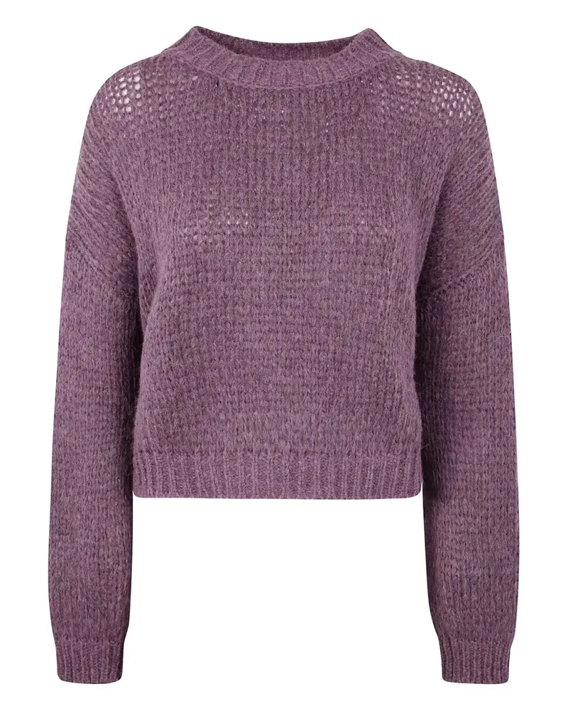 Nuur Long Sleeves Round Neck Sweater Red
