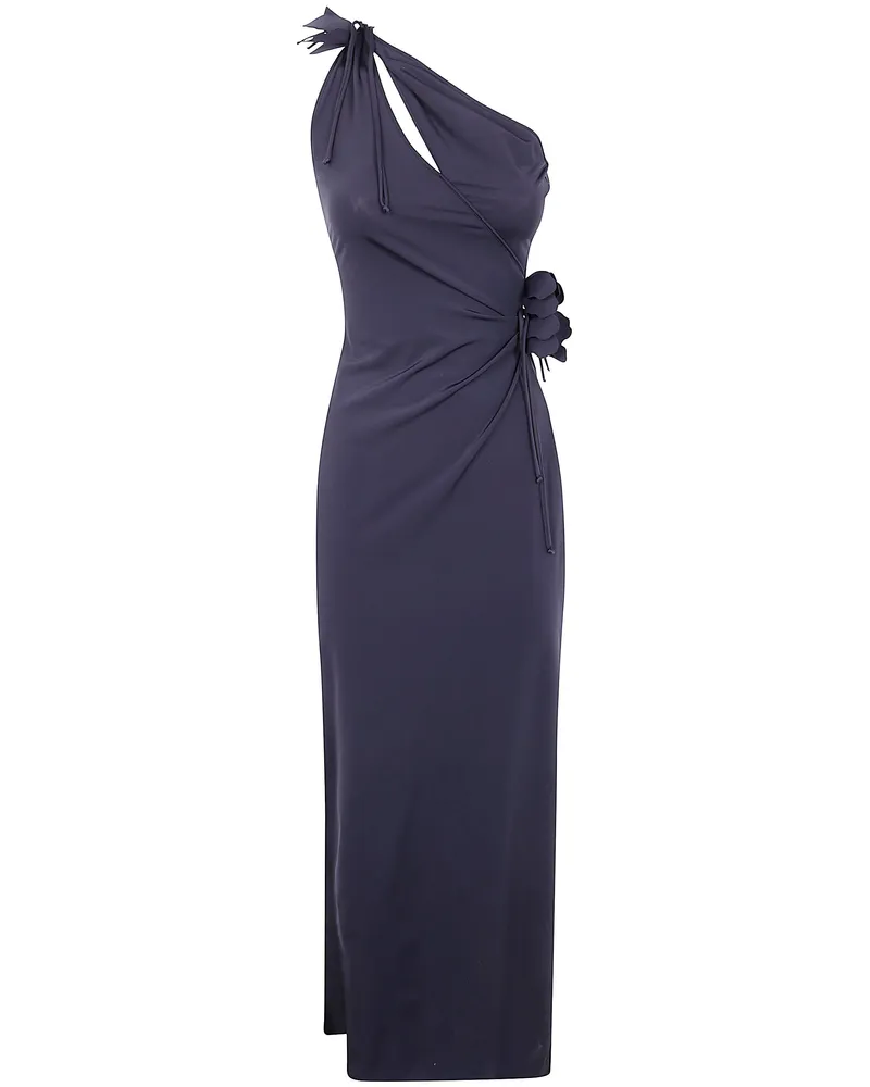 COPERNI Asymmetric Flower Gown Black