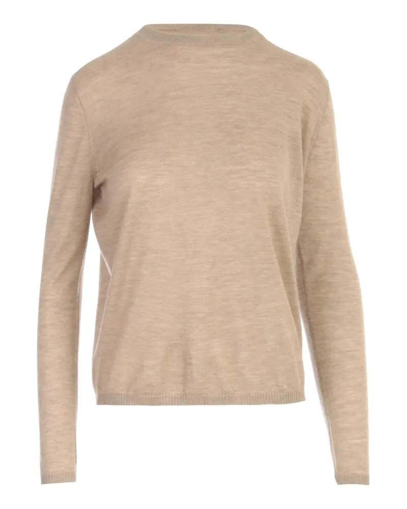 Max Mara Marmo Cashmere Crew Neck Sweater Brown