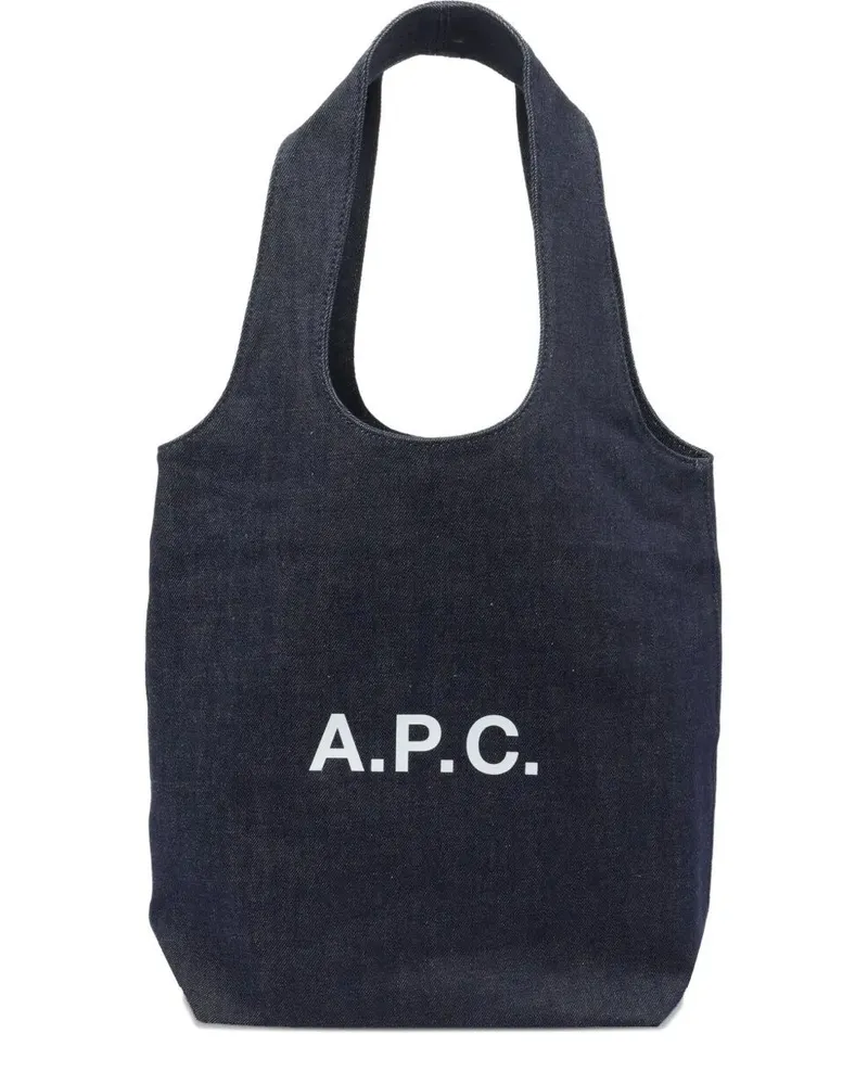 A.P.C. A. P.C. "Ninon" Small Tote Bag Blue