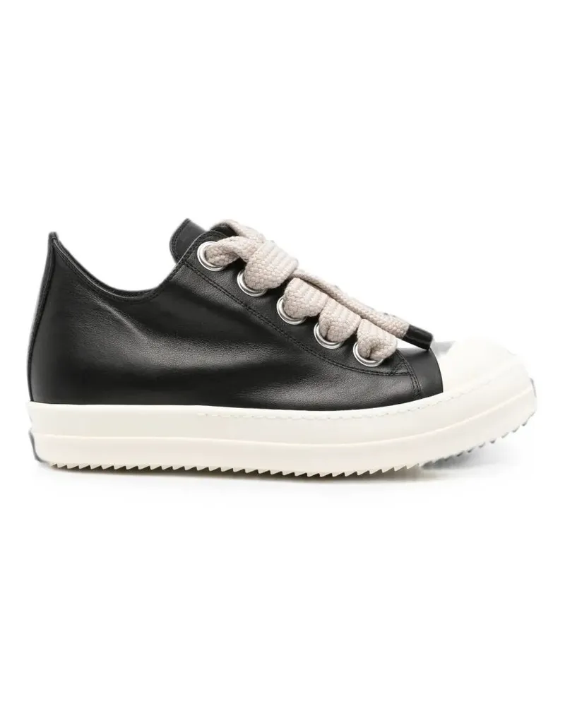 Rick Owens Trainers Low Leather Sneakers "Jumbolace Black
