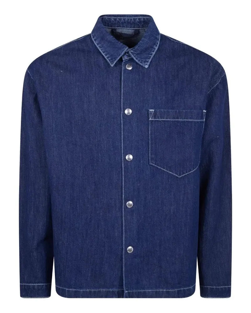 7 for all mankind Oversized Mix Linen Shirt Beige