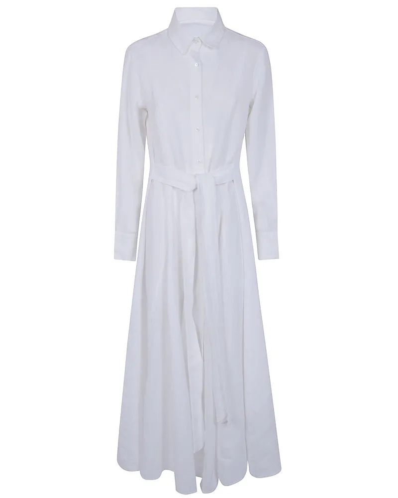 Ralph Lauren Woven Wrap Midi Dress White