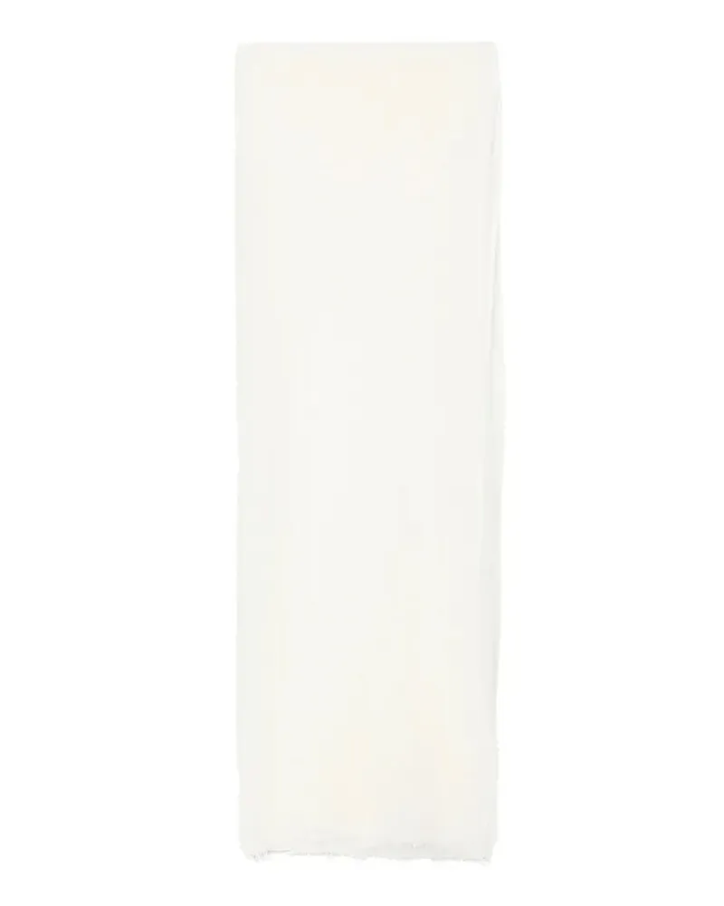 Destin Scarf Wool Cashmere "Giglio Mega 140X180 Cm White